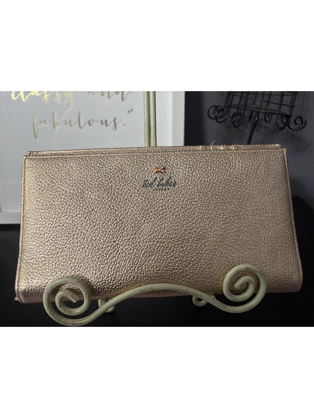 Ted Baker Metallic Travel Organizer Wallet